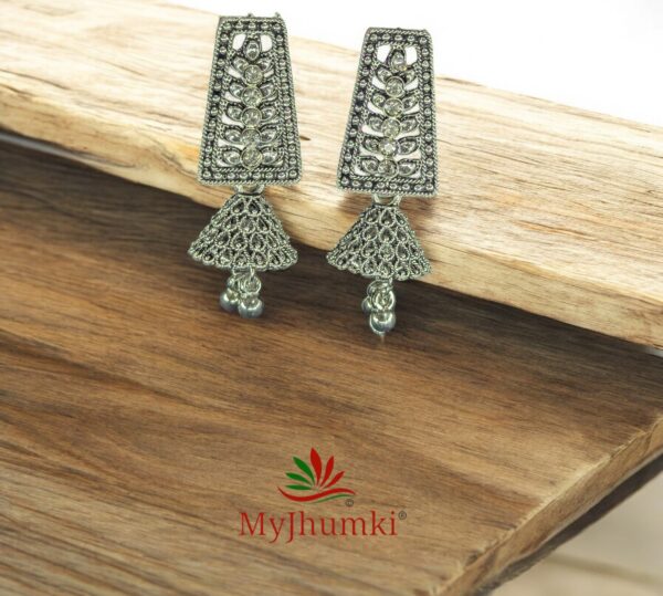Oxidised Jhumka Earring For Women